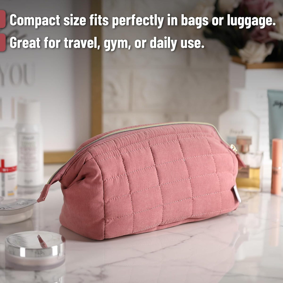 The Everyday Elegance of a Quilted Makeup Bag