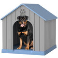 Bifanuo Dog House Outdoor Indoor for Small Dogs - Plastic Pet Shelter, Easy-Assemble & Weather-Resistant for Living Room, Balcony (Blue, 18" L x 22.4" W x 22.2" H)