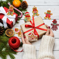 kockuu 16pcs Gingerbread Man Ornaments for Christmas Tree Decorations