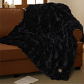 Bedsure Fluffy Bubble Faux Fur Throw Blanket, 50"x60", Cream