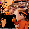PinkSheep Halloween Hair Clips Barrettes for Girls, 6 Pairs/12 Pack