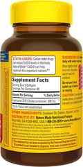 Nature Made CoQ10 300mg per 3 Softgels, CoQ10 Supplement for Heart Health and Antioxidant Support, 120 Softgels