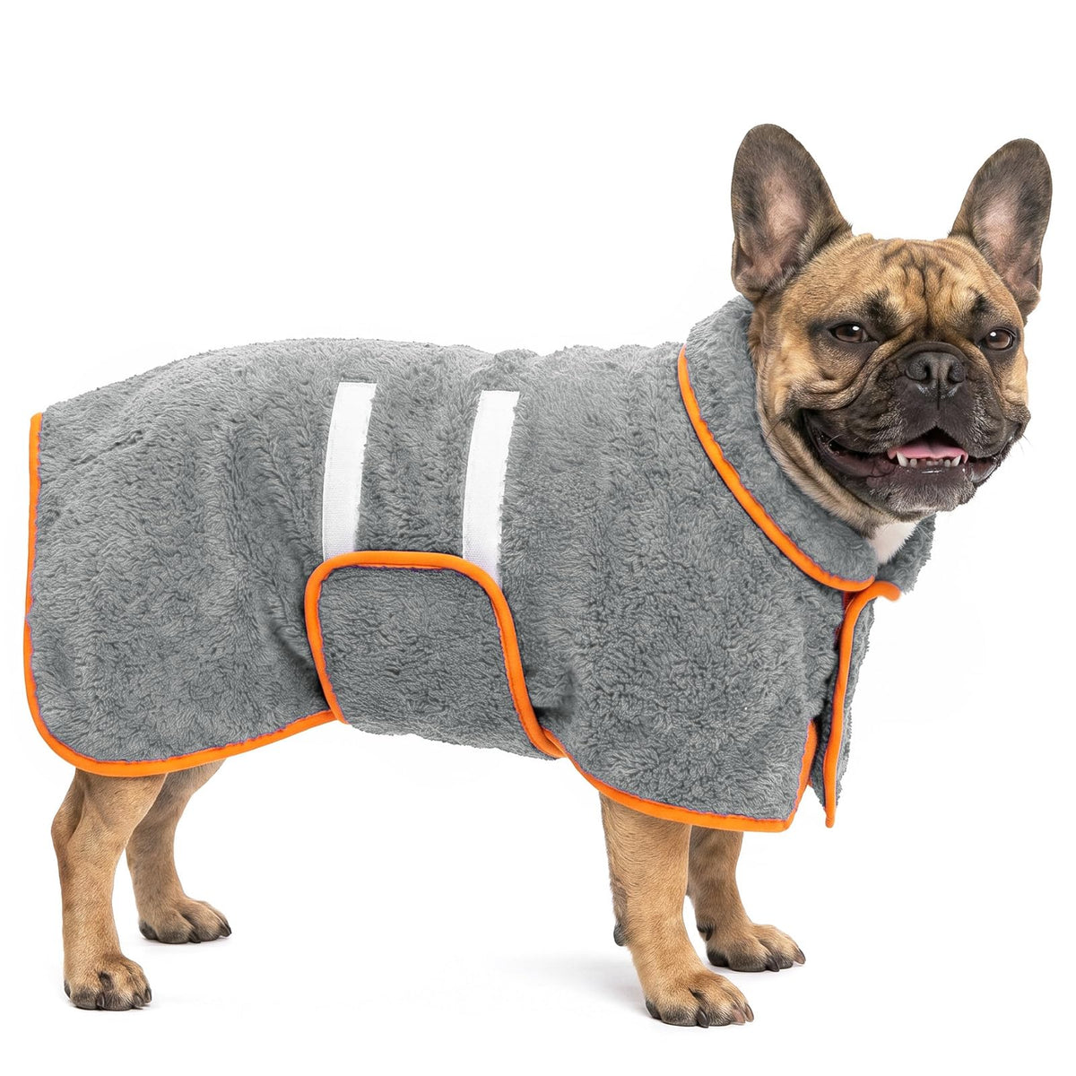 Dog Bathrobe, Super Absorbent for Small to Large Dogs, Dark Blue XL | Dog Robes with Soft Fleece, Warm & Cozy, Adjustable Fit, and Quick Drying Coat for Baths Swimming and Grooming