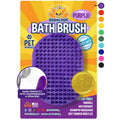 Bodhi Dog Shampoo Brush - Pet Grooming & Bath Supplies for Dogs and Cats - Bath Brush for Long & Short Hair - Premium Scrubber for Shower, Showerhead, Sprayer & Bathing (One Pack, Blue)