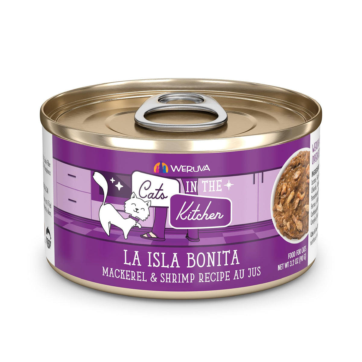 Weruva Cats in The Kitchen, Kitchen Cuties Variety Pack, Wet Cat Food, 3.2oz Can (Pack of 12)