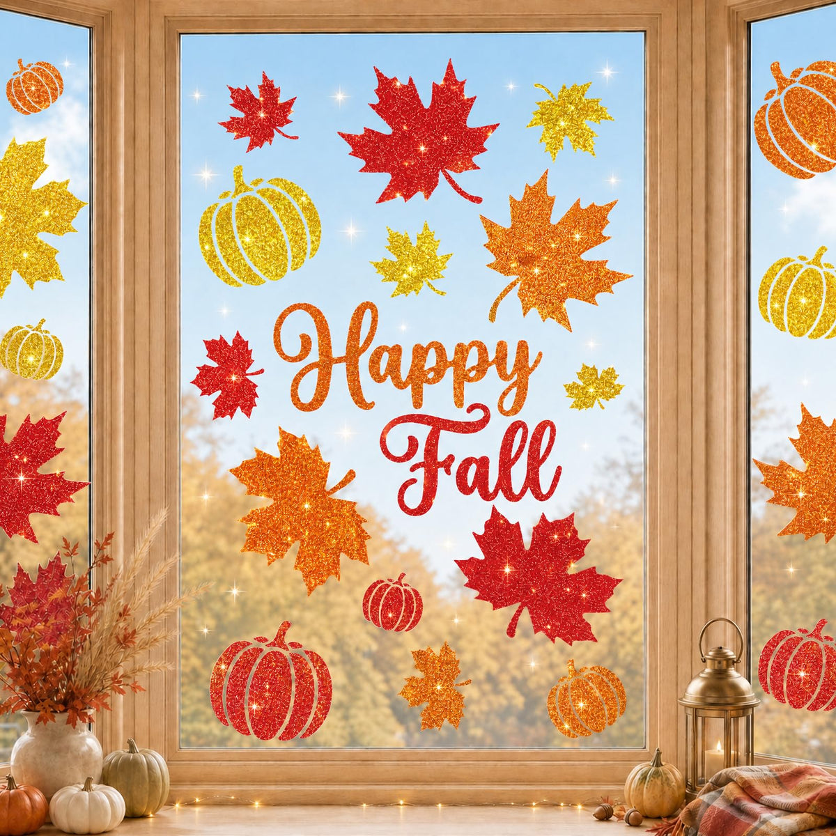 Halloween Window Clings Stickers Decor Fall Halloween Decorations Indoor