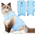 Hpetppy Cat Recovery Suit for Spay Abdominal Wounds, Kitten Onesie Bodysuit for Cats After Surgery, Cat Surgery Recovery Suit Female Cone of Shame Alternative for Cats Anti Licking (Pink,M)
