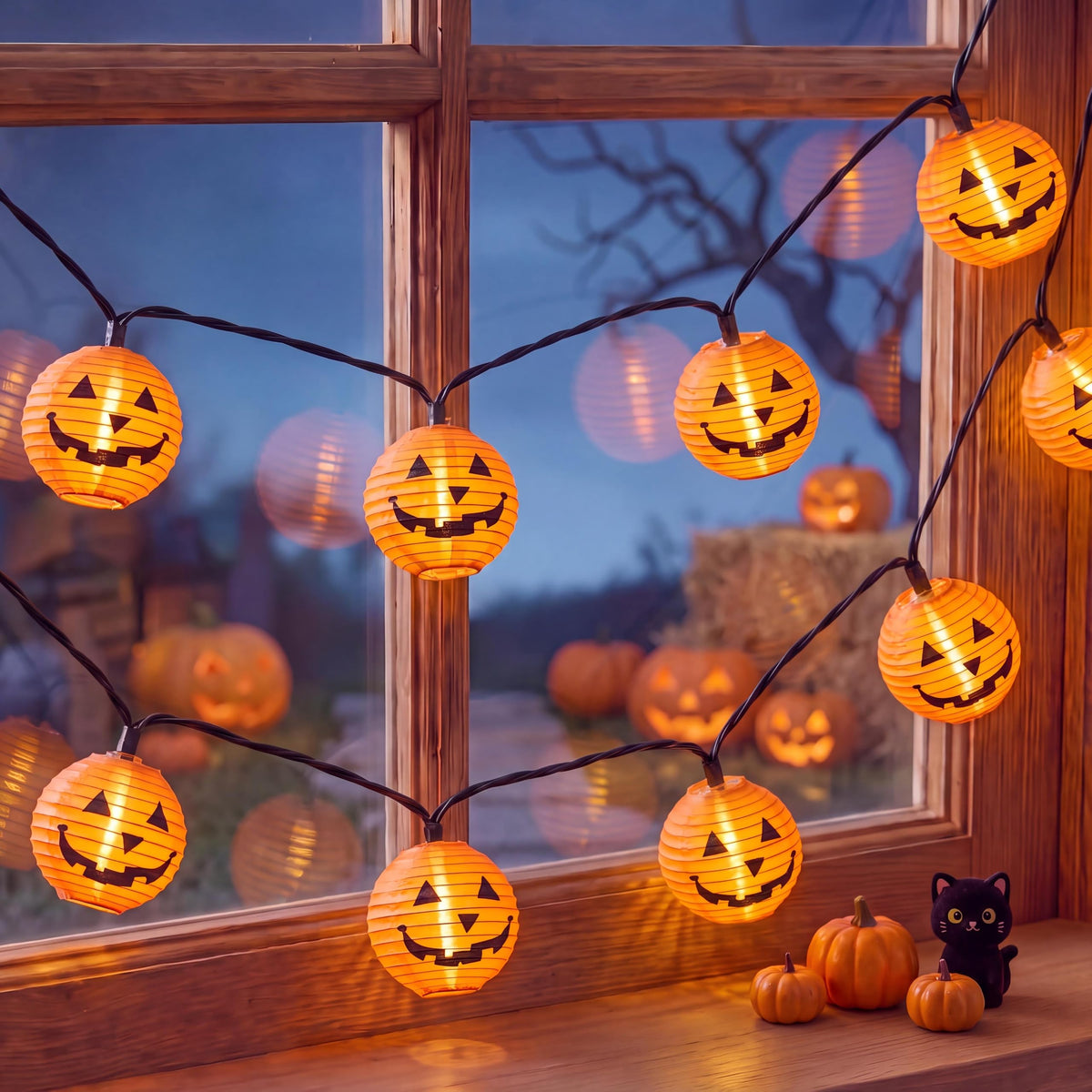 8.5 FT Fall String Lights with 10 LED 3D Acorn Plug in Autumn Décor Lights