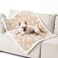 LE SURE Waterproof Dog Blankets for Small Dogs Cute Cozy 3D Jacquard,25x35