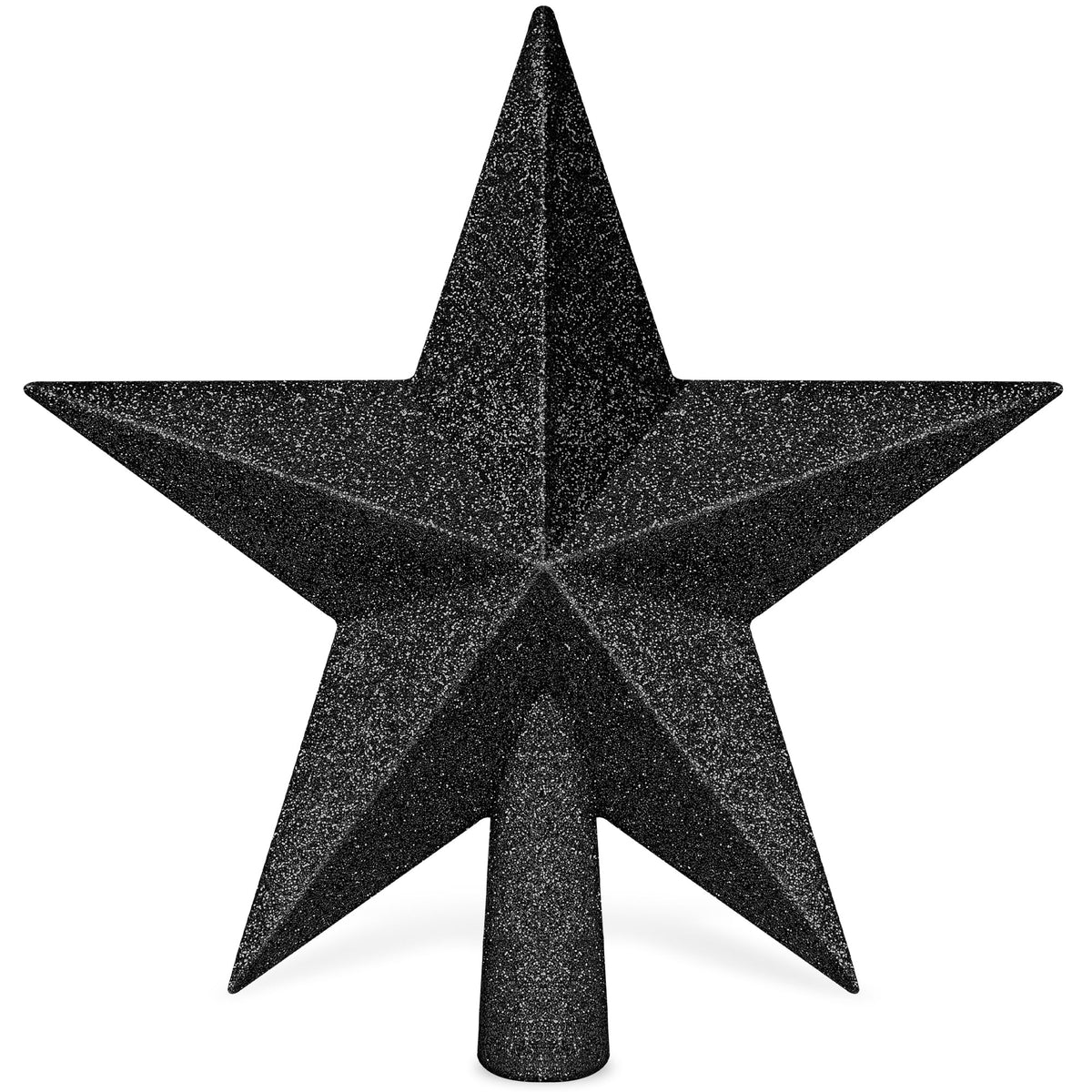 Christmas Tree Star Topper, 8" Gold Glitter Xmas Star Tree Decorations, 3D