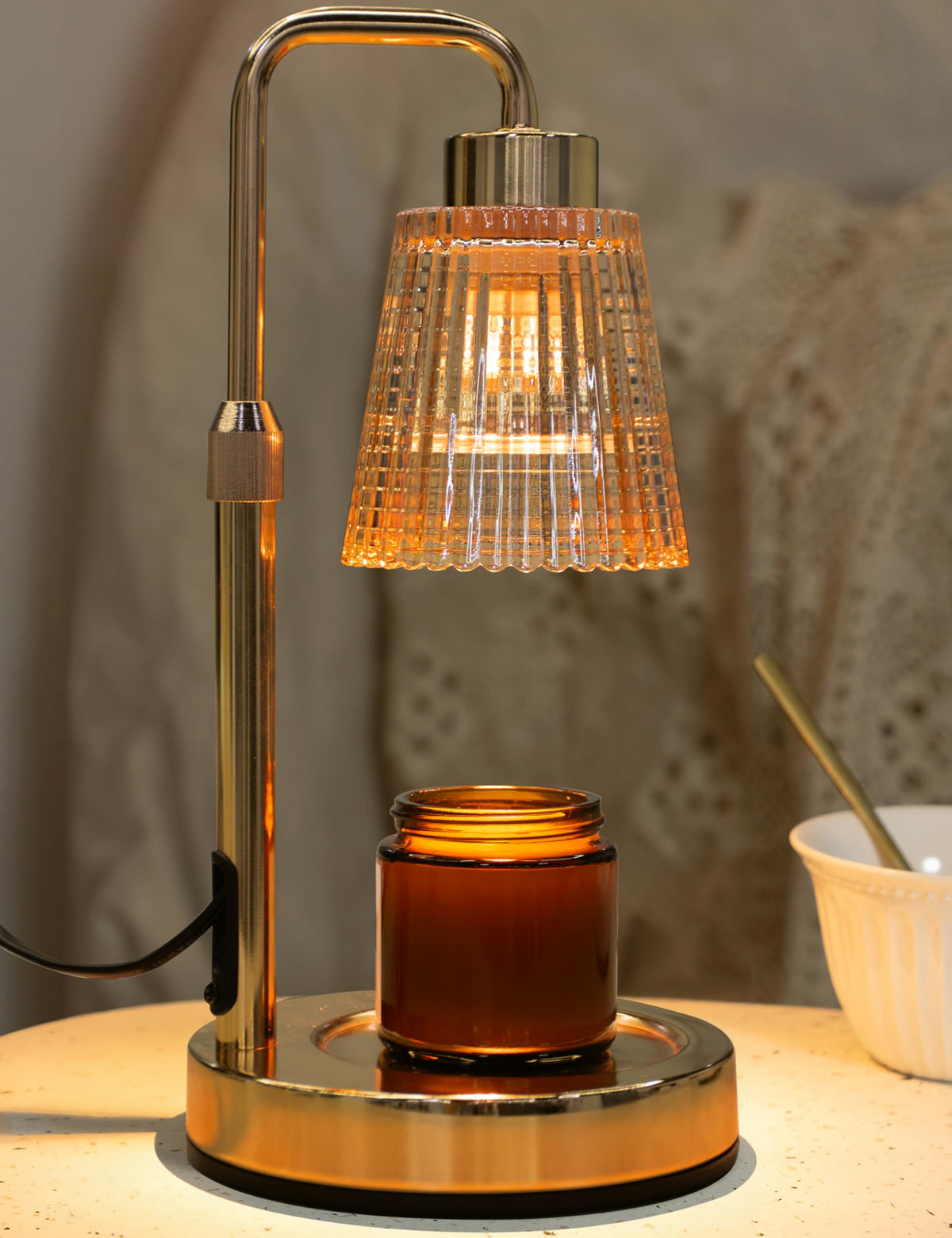 GODONLIF Candle Warmer Lamp with Timer, Birthday Gifts for Women Home Decor | 24h Cycle Timer Dimmable Wax Melt Warmer with 2 Bulbs, Fall Decor for Home Living Room Halloween Decorations Gifts for Mom