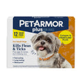 PetArmor Plus Flea & Tick Topical Dogs 45-88 lbs, 6-Month | Ideal for Large Dogs 45-88 lbs; Kills Fleas, Eggs, Larvae, Ticks & Lice; 6-month supply; Waterproof Nose-to-Tail