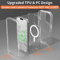Follaroma Magnetic for iPhone 16 Plus Case, Heavy Duty Phone Cases, Clear