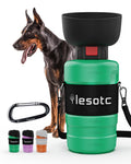 lesotc Dog Water Bottle, Portable Pet Water Dispenser, Leak Proof Travel Squeeze Water Bottle for Dogs, Puppy Essentials Dog Stuff Accessories for Outdoor Walking, Hiking, BPA-Free, Lightweight