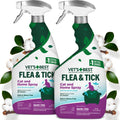 Vet’s Best Flea & Tick Home Spray for Cats – Plant-Based Flea and Tick Treatment with Cotton Spice Scent – Gentle Flea Mist for Indoor Use – Made in USA Natural Cat Flea Control – 32 oz