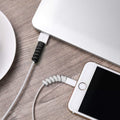 Jetec 12 Pcs Charging Cable Protector Silicone Spiral Charger Cable Saver