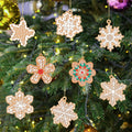 Gingerbread House Ornaments Christmas Tree Decoration - 12pcs Gingerbread House Christmas Decorations Hanging Ornaments for Holiday Xmas Tree Home Decor