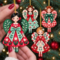 18Pcs Colorful Angel Christmas Ornaments