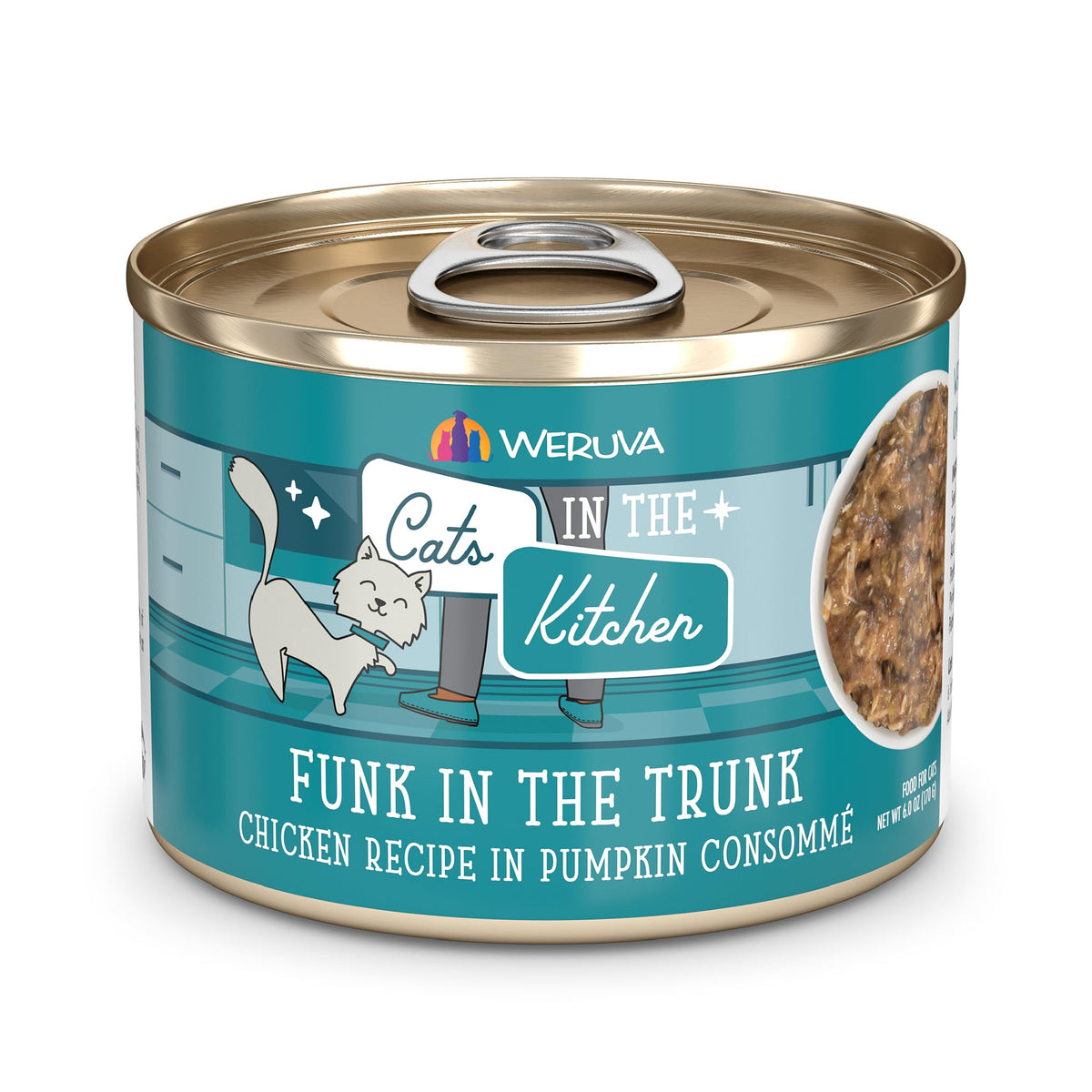 Weruva Cats in The Kitchen, Kitchen Cuties Variety Pack, Wet Cat Food, 3.2oz Can (Pack of 12)