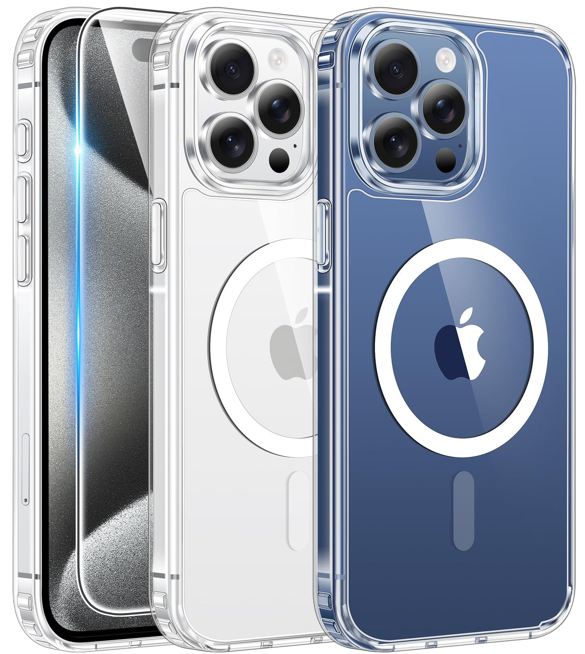 FNTCASE for iPhone 18 Pro Max Case / 17 Pro Max Clear Case Fit for Magsafe