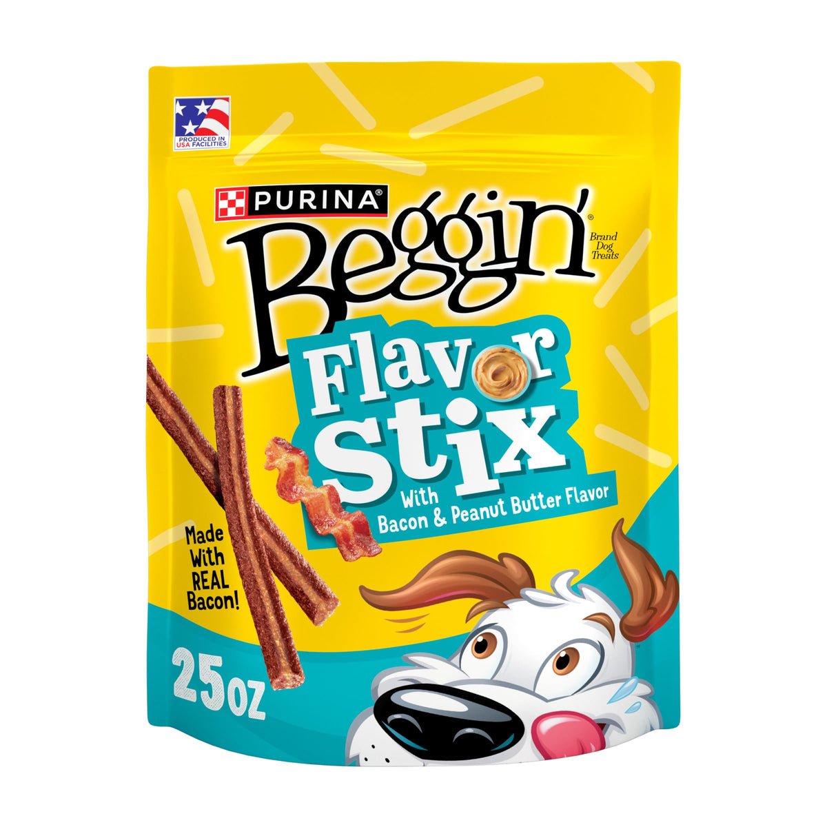 Purina Beggin' Flavor Stix with Bacon and Peanut Butter Flavor Dog Chew Stix - 40 oz. Pouch