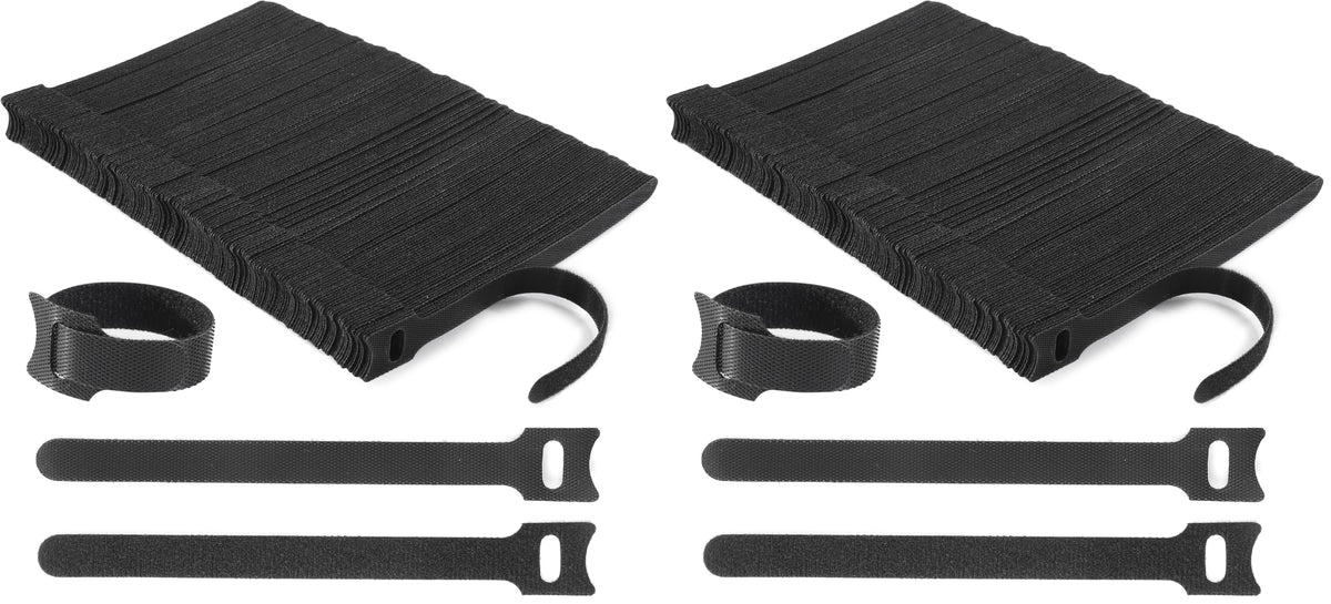 Nettbe 60 PCS 6 Inches Reusable Cable Ties, Adjustable Cord Straps Wire Organizer Cord Wrap and Hook Loop Cable Management