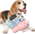PUPROAR Pup Cup Dog Toy, Cute Birthday Gift for Girl Dogs, Plush Squeaky Puppy Present for Small, Medium & Large Breeds (Pink Peach Dust)