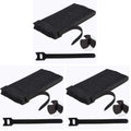 Nettbe 60 PCS 6 Inches Reusable Cable Ties, Adjustable Cord Straps Wire Organizer Cord Wrap and Hook Loop Cable Management