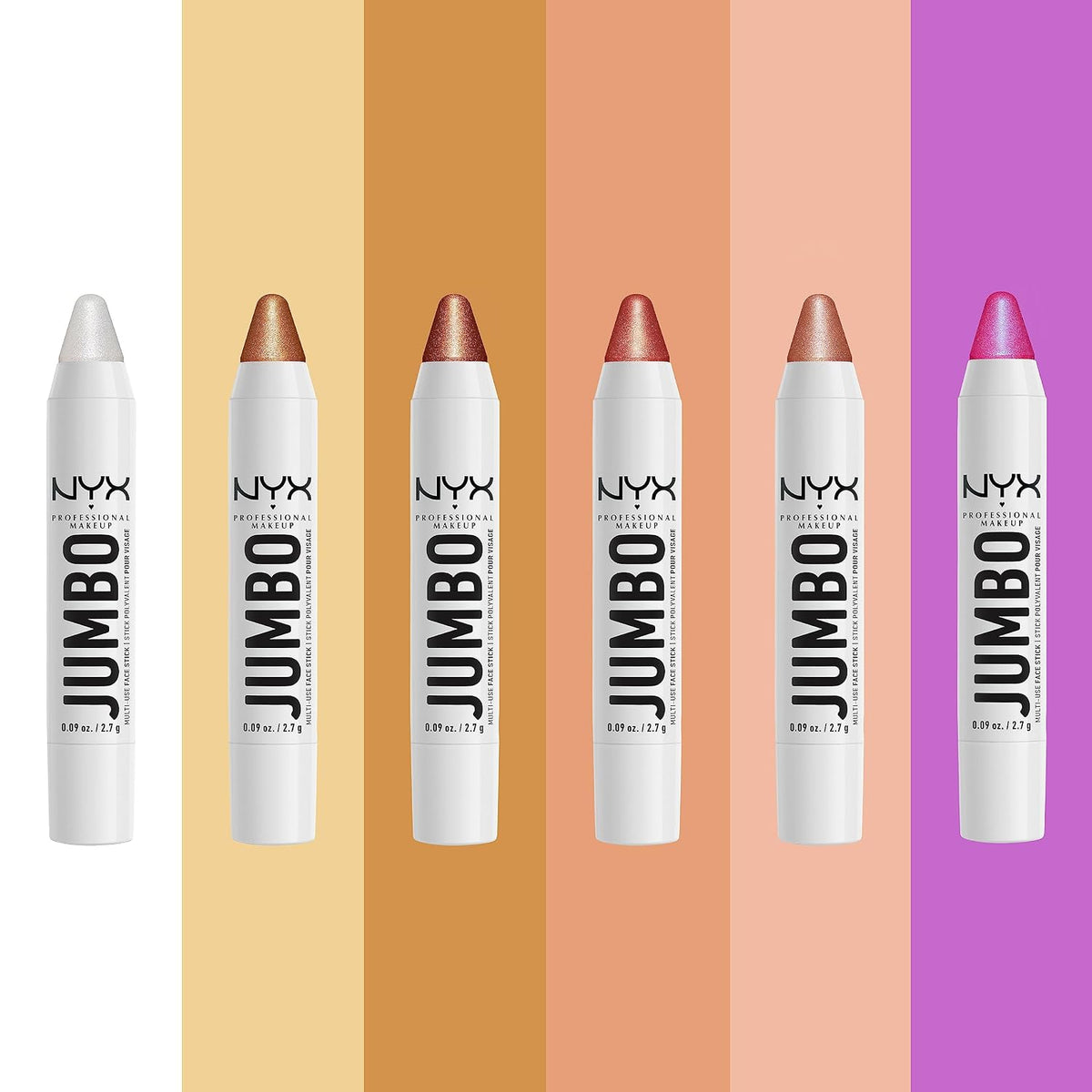 NYX PROFESSIONAL MAKEUP, Jumbo Multi-Use Face Highlighter Stick - Vanilla Ice Cream