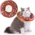 Hpetppy Cat Cone Collar Soft, Cat Recovery Collar for Wound Healing Cute Donut Adjustable Kitten Cones to Stop Licking Comfortable Lightweight Neck Elizabethan Collars for Kittens After Surgery