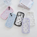 QLTYPRI Bow Case for iPhone 13/iPhone 14 Wavy Fame, Pink