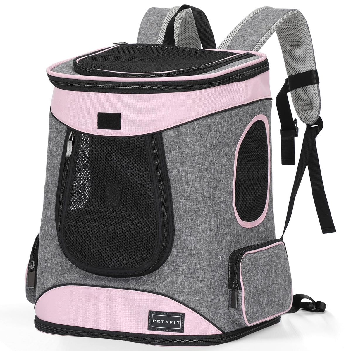 Petsfit Dog Backpack Carrier with Upgrade Waist Cushion Design to Better Fit The Waist, Suitable for Small and Medium Dogs Cats, and Rabbits up to 18 Pounds