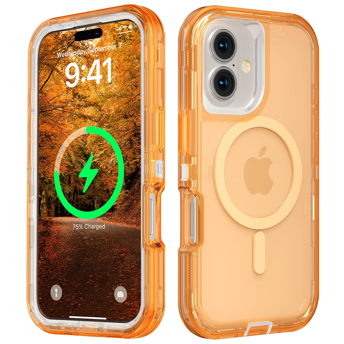 Follaroma Magnetic for iPhone 16 Plus Case, Heavy Duty Phone Cases, Clear