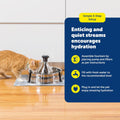PetSafe Drinkwell Stainless Multi-Pet Fountain, red, 8 lb (PWW00-13705)