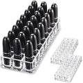 byAlegory Premium Beauty Organization Acrylic Lipstick Organizer & Beauty Container 24 Space Storage (Clear)