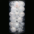 Sea Team 30-Pack Clear Christmas Ball Ornaments with Fillers, Champagne