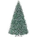 Best Choice Products Artificial Christmas Tree, 12ft Premium Unlit Realistic Spruce Holiday Décor w/Dense Branches, Easy Assembly, Metal Base - Green Spruce