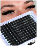 Goddvenus Manga Lash Clusters With Spikes Wispy Cluster Eyelash Extensions Fluffy Anime Eyelashes Clusters Reusable Faux Mink Fairy Individual Lash Extension (D Curve 12-18mm 204 pieces)