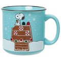 Silver Buffalo Peanuts Snoopy Fall Leaf, Wide Rim Ceramic Mug, 16oz