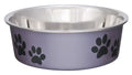 Loving Pets Bella Dog Bowls- Stainless Steel Dog & Cat Bowls - Spill Proof Dog Food Bowl, Cat Bowl, Puppy Essentials & Pet Supplies Great for Home & Travel (Medium 20-35 lbs, Blueberry)