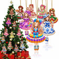 16Pcs Gingerbread Cat Christmas Ornaments