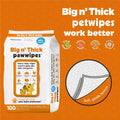 PETKIN Big N Thick PAW Wipes Dog and CAT Wipes