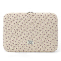 Puffy Laptop Sleeve 13 Inch Cute Quilted Laptop Protective Case Padded Floral Computer Sleeve for MacBook (A-Blue, 13 Inch)