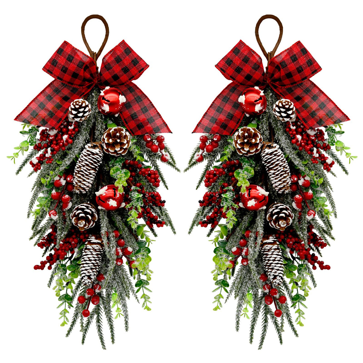 Fall Swag Wreaths for Front Door Decor, Fall Porch Decorations for Home