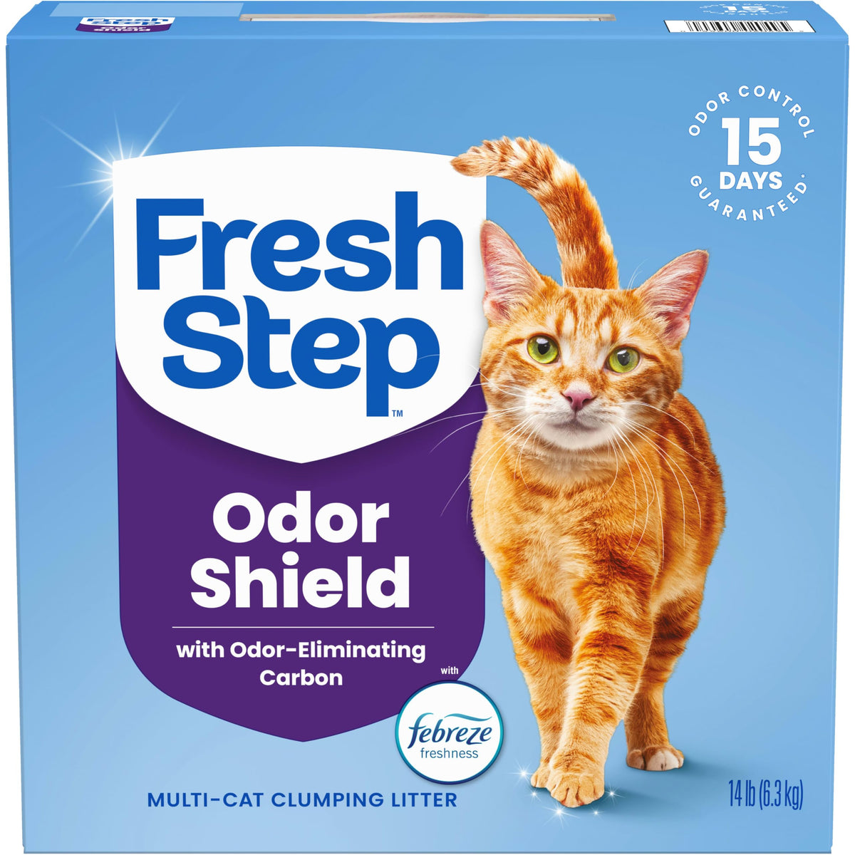 Fresh Step Clumping Cat Litter, Multi-Cat Odor Control, 14 lbs (Pack of 2)