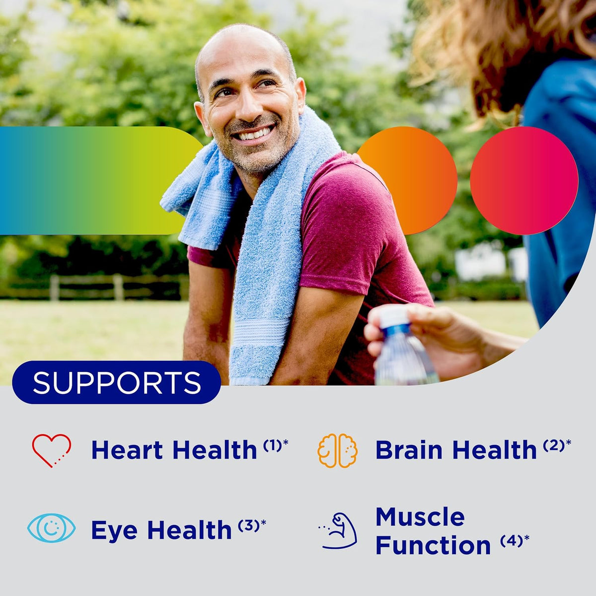 Centrum Silver Multivitamin for Men 50 Plus, Multimineral Supplement, Vitamin D3, B-Vitamins and Zinc, Gluten Free, Non-GMO Ingredients, Supports Memory and Cognition in Older Adults - 100 Ct