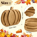 Sliner Pumpkin Charcuterie Board Wooden Fall Serving Platter Tray Dishes