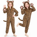 Joycover Halloween Black Cat Costume for Girls, Kids Cheetah Costume Onesie