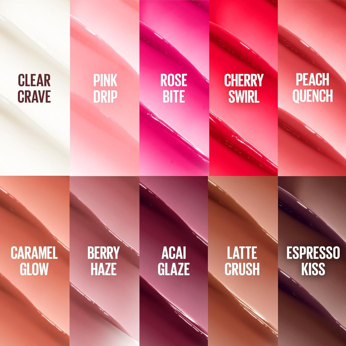 MAYBELLINE Lifter Glaze Oil Balm with Hyaluronic Acid and Hydrating Oil Blend, Lip Balm with 24HRs of Smooth, Moisturizing Shine, Acai Glaze (Sheer Black Cherry)