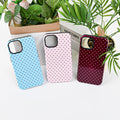 Polka Dot Pattern Phone Case for iPhone 13/14 6.1", Wine